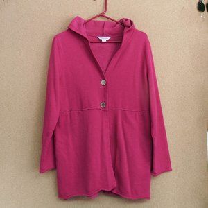 Hooded Sweatshirt Cardigan